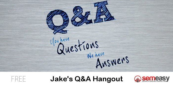 Jake's Q/A Technical Hangout