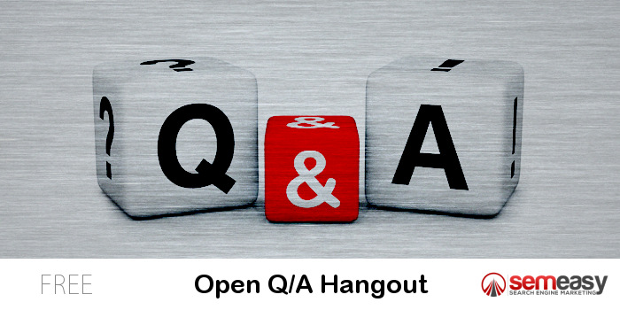 Open Q/A Hangout - 4/1/16